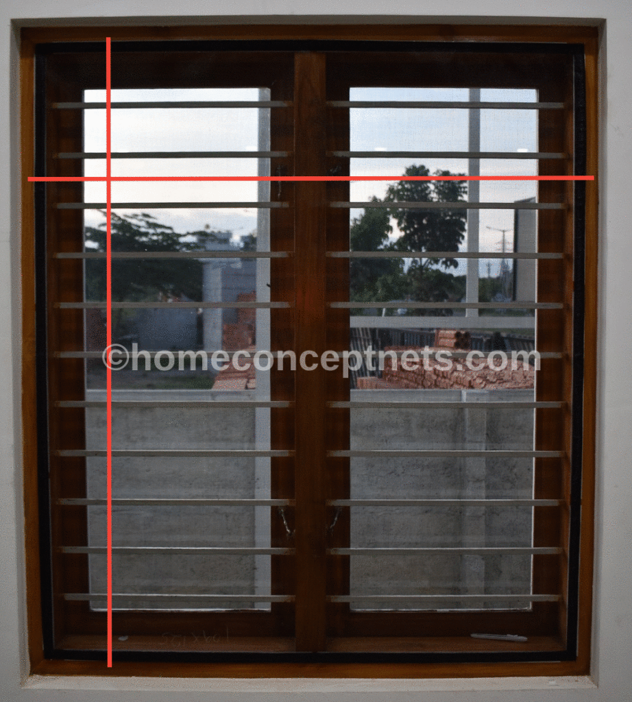Measuring your windows for pre-stitched fiberglass mosquito net